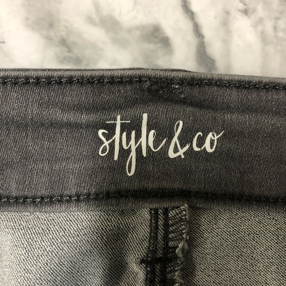 Style & Co Gray High Rise Ankle Pants Size 18 NWT - Picture 3 of 8
